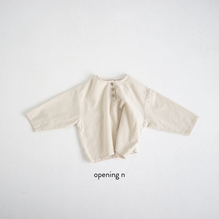 Opening & - Korean Baby Fashion - #babylifestyle - Palm Corduroy Blouse
