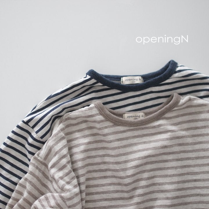 Opening & - Korean Baby Fashion - #babyoninstagram - Candy Stripe Tee - 3