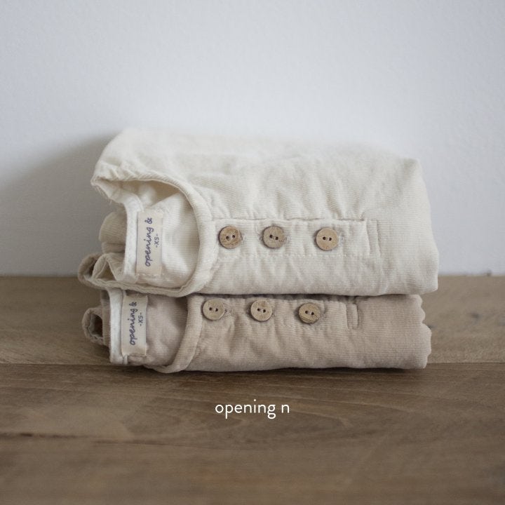 Opening & - Korean Baby Fashion - #babyootd - Palm Corduroy Blouse - 3