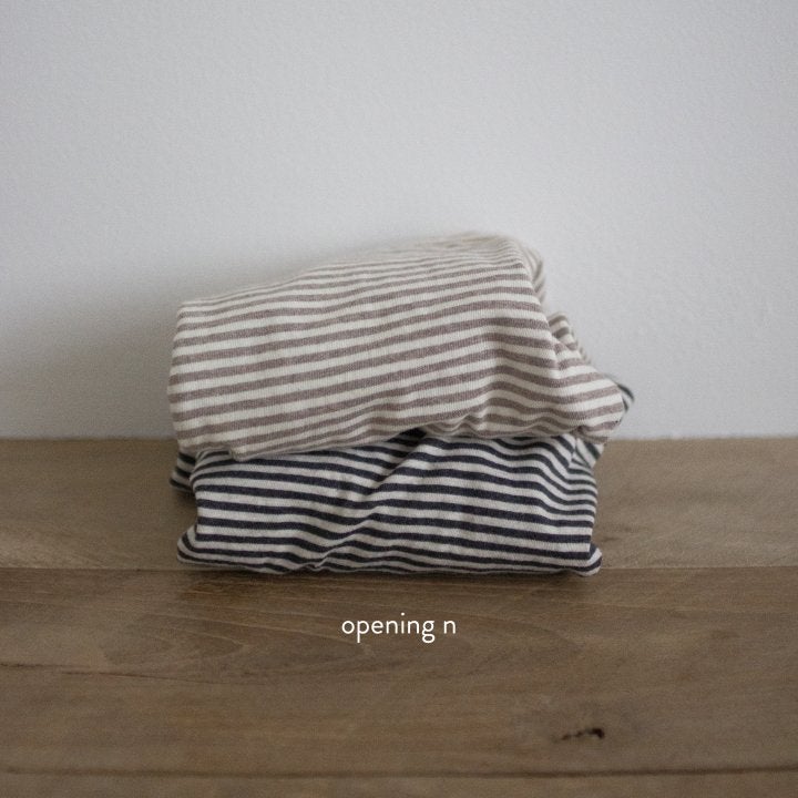 Opening & - Korean Baby Fashion - #babyoutfit - Cotton Stripe Top - 3