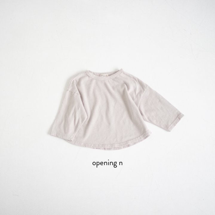 Opening & - Korean Baby Fashion - #babyoutfit - Sponge Single Tee