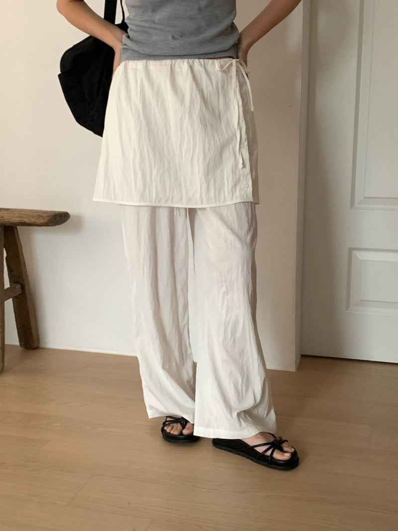 Osense - Korean Women Fashion - #momslook - Pairing Wrap Skirt - 10