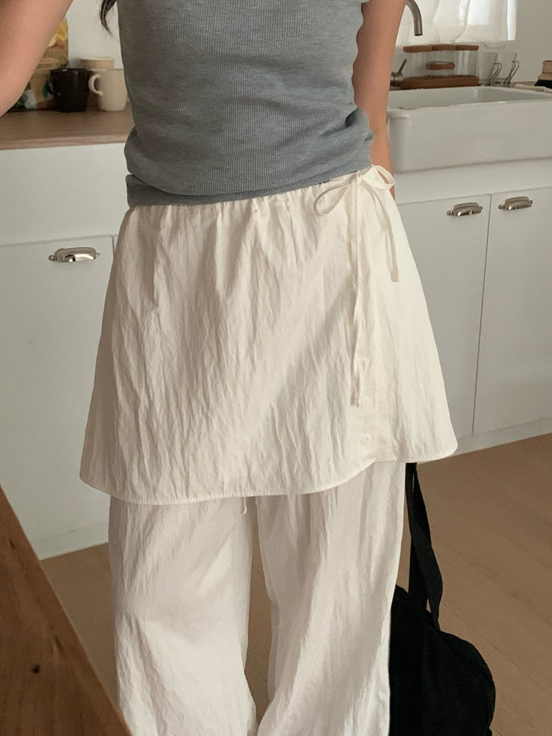 Osense - Korean Women Fashion - #momslook - Pairing Wrap Skirt - 12