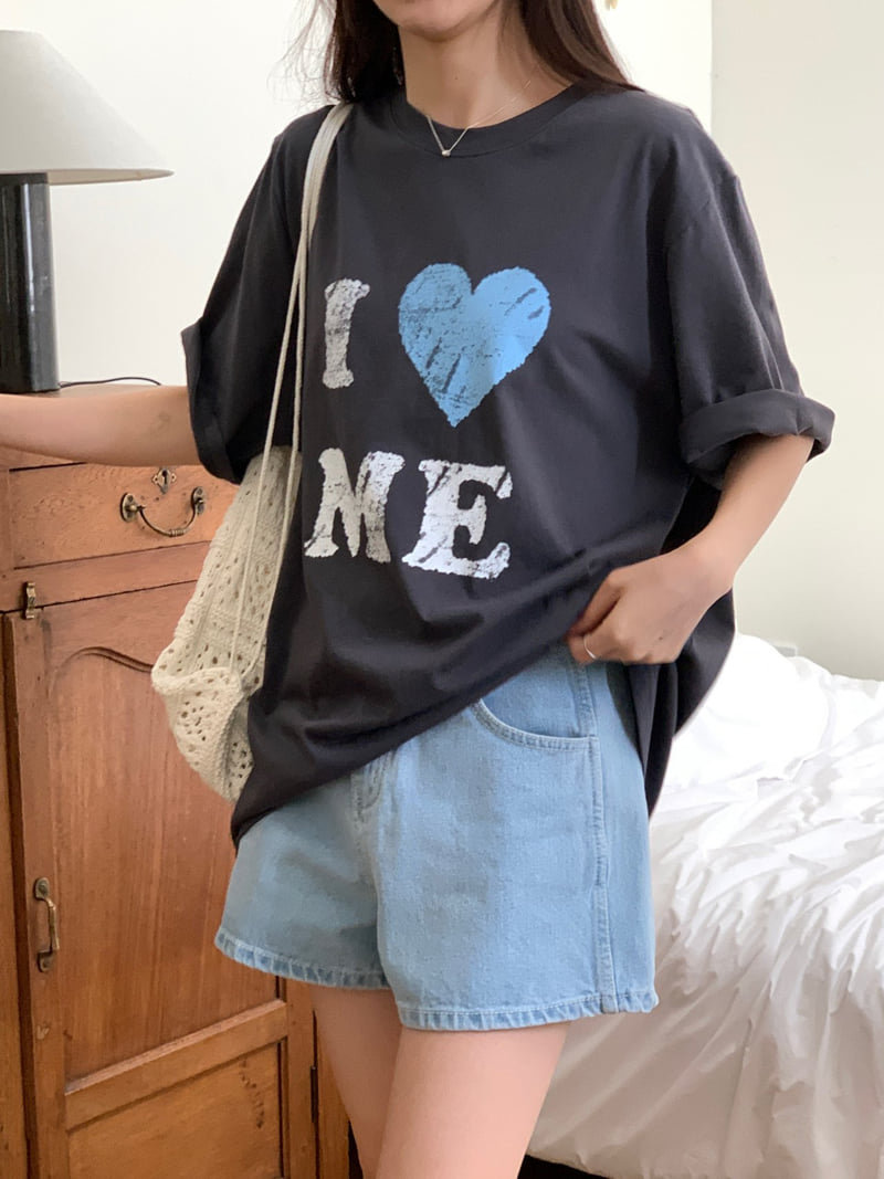 Osense - Korean Women Fashion - #momslook - I Love Me Tee - 6