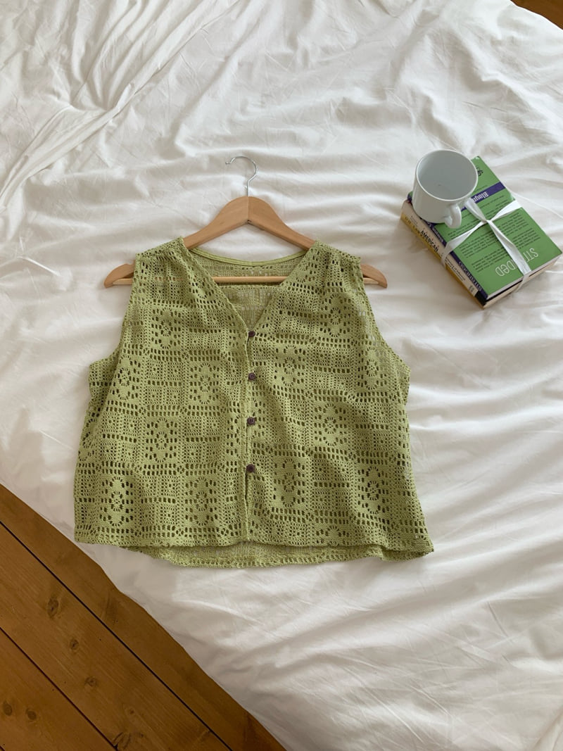 Osense - Korean Women Fashion - #pursuepretty - Crochet Vest - 8
