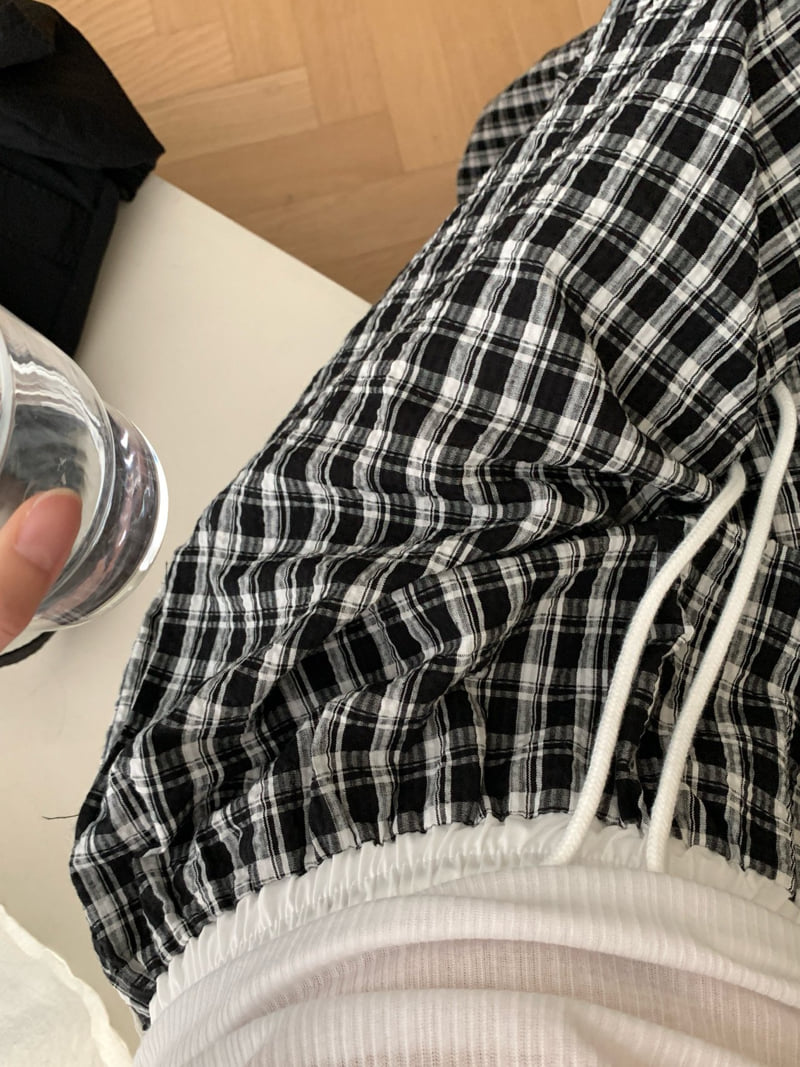 Osense - Korean Women Fashion - #pursuepretty - Cube Check Two-Way Pants