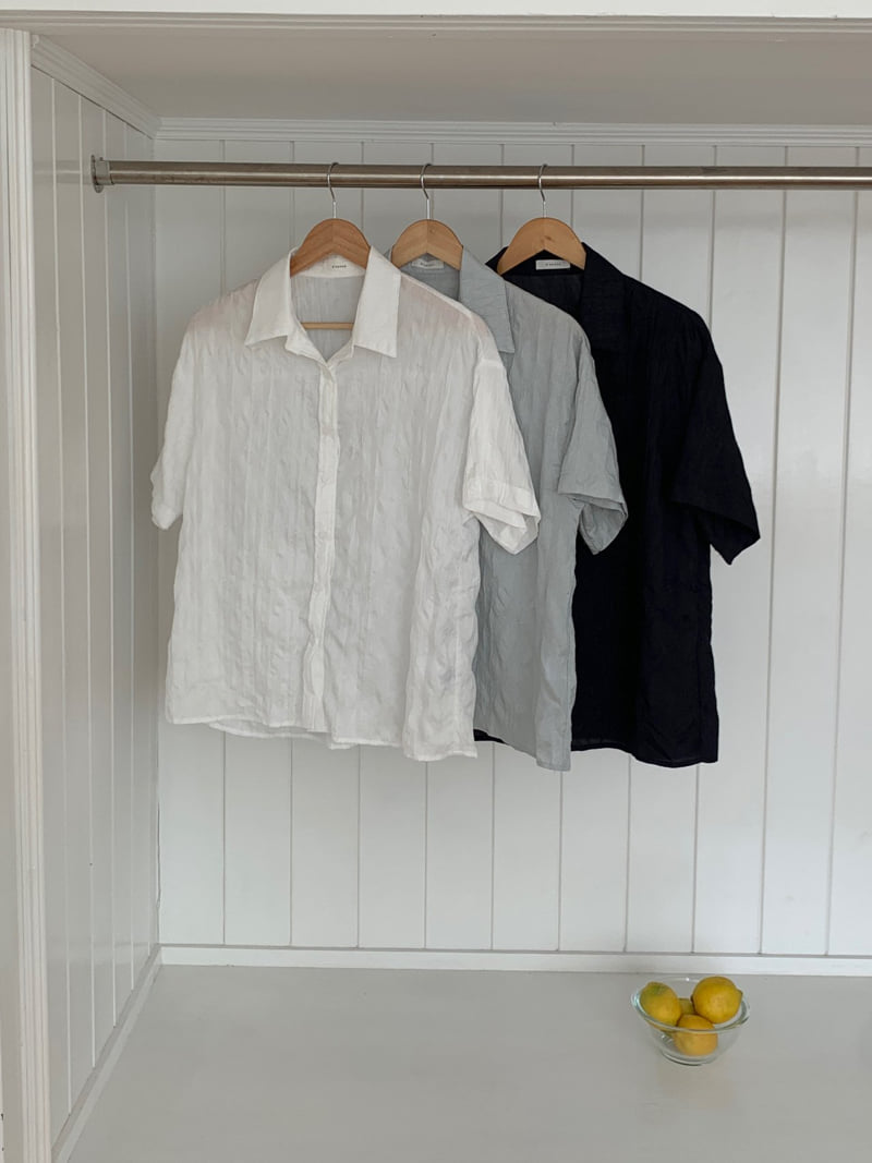 Osense - Korean Women Fashion - #romanticstyle - Crease Shirt - 12