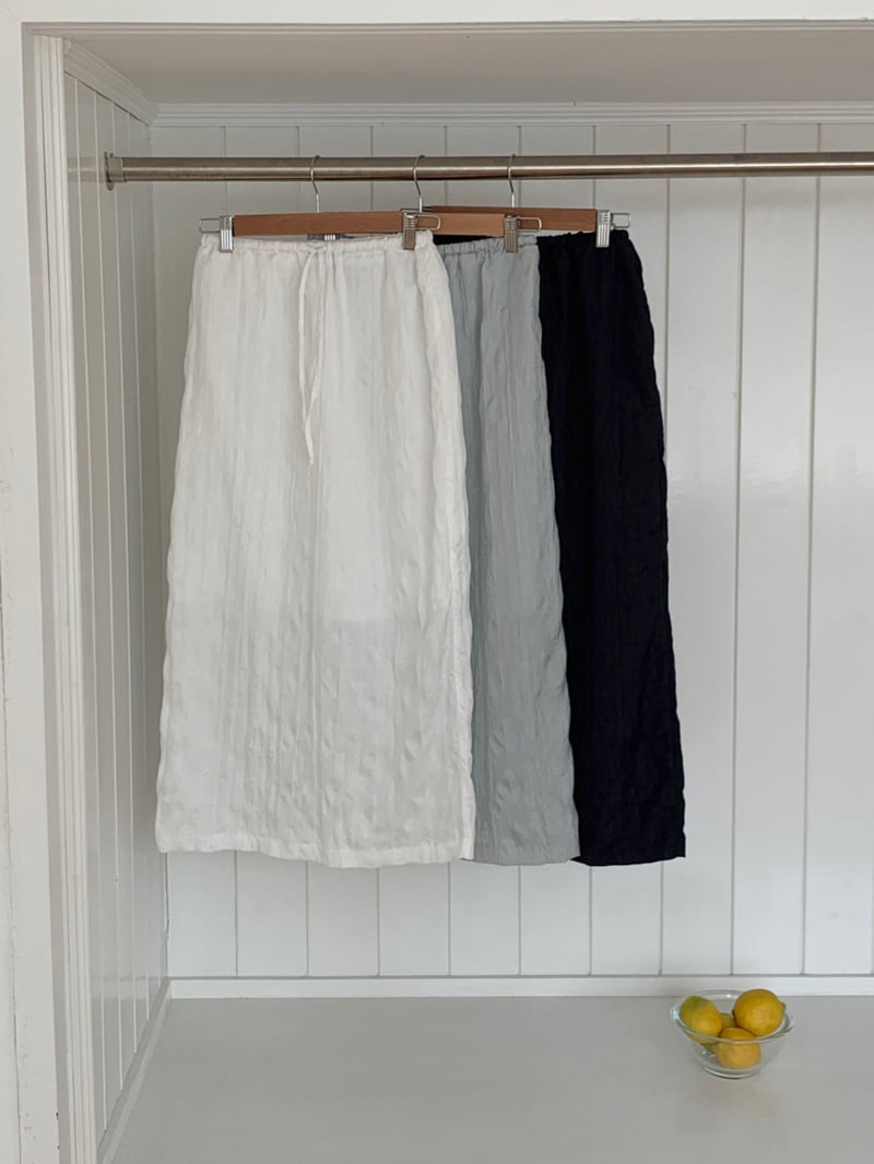 Osense - Korean Women Fashion - #shopsmall - Crease Long Skirt - 12