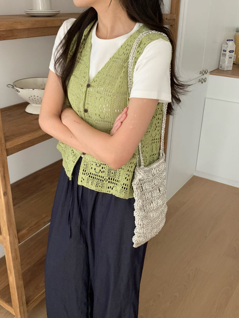 Osense - Korean Women Fashion - #thatsdarling - Crochet Vest - 12
