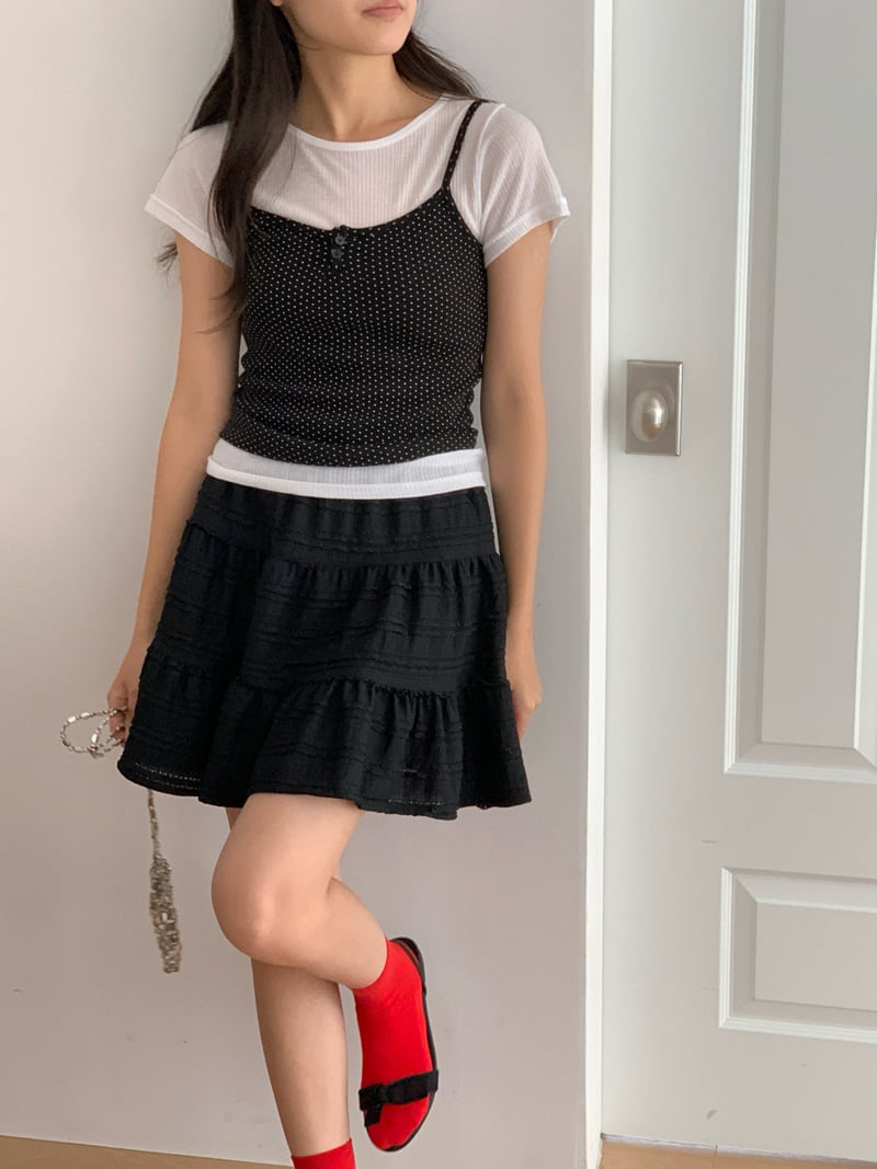 Osense - Korean Women Fashion - #thatsdarling - Joy Tiered Skirt Shorts - 9