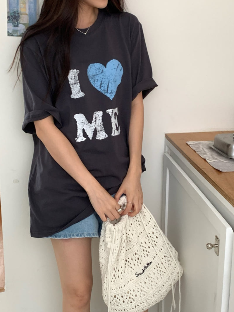 Osense - Korean Women Fashion - #thatsdarling - I Love Me Tee - 2