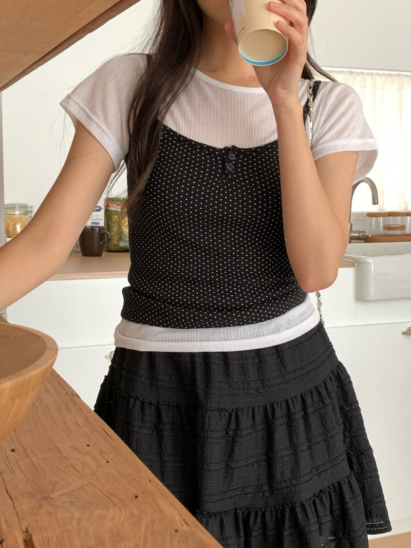 Osense - Korean Women Fashion - #thelittlethings - Joy Tiered Skirt Shorts - 10