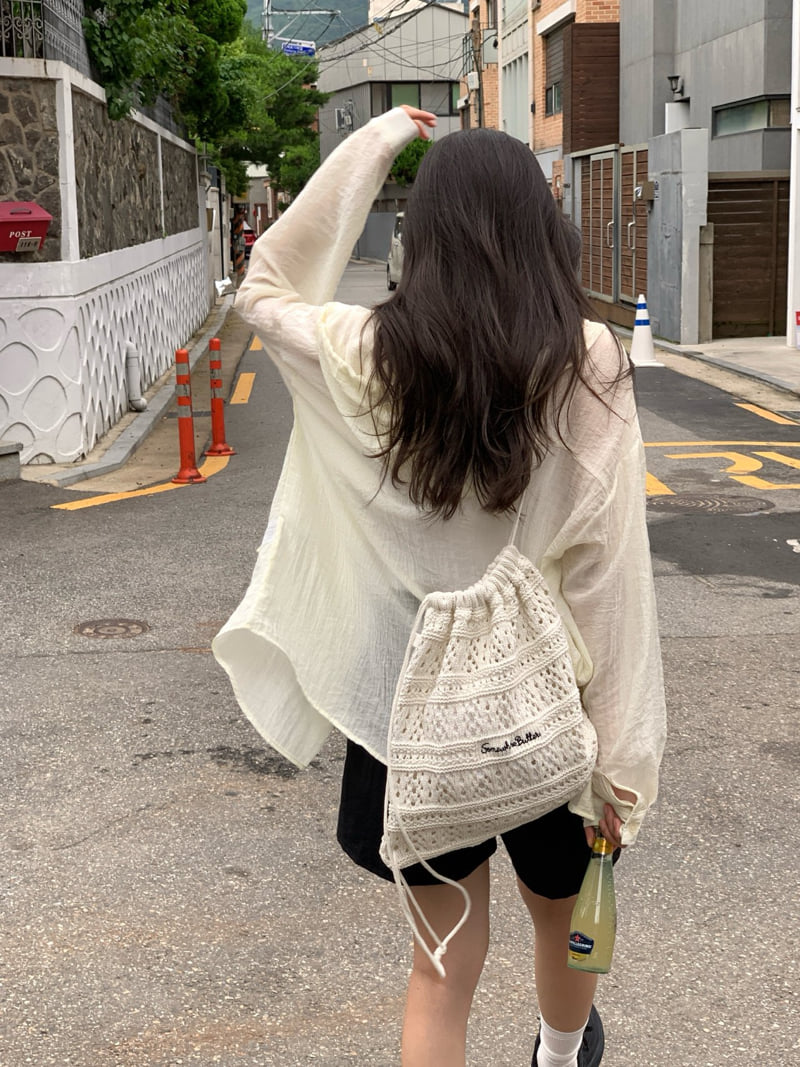 Osense - Korean Women Fashion - #vintagekidsstyle - Fruits Hood Shirt - 2