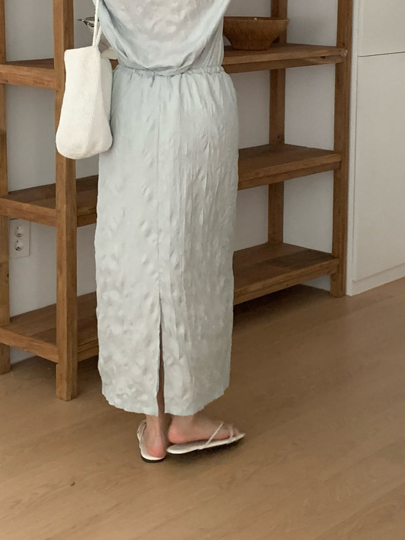Osense - Korean Women Fashion - #womensfashion - Crease Long Skirt - 2