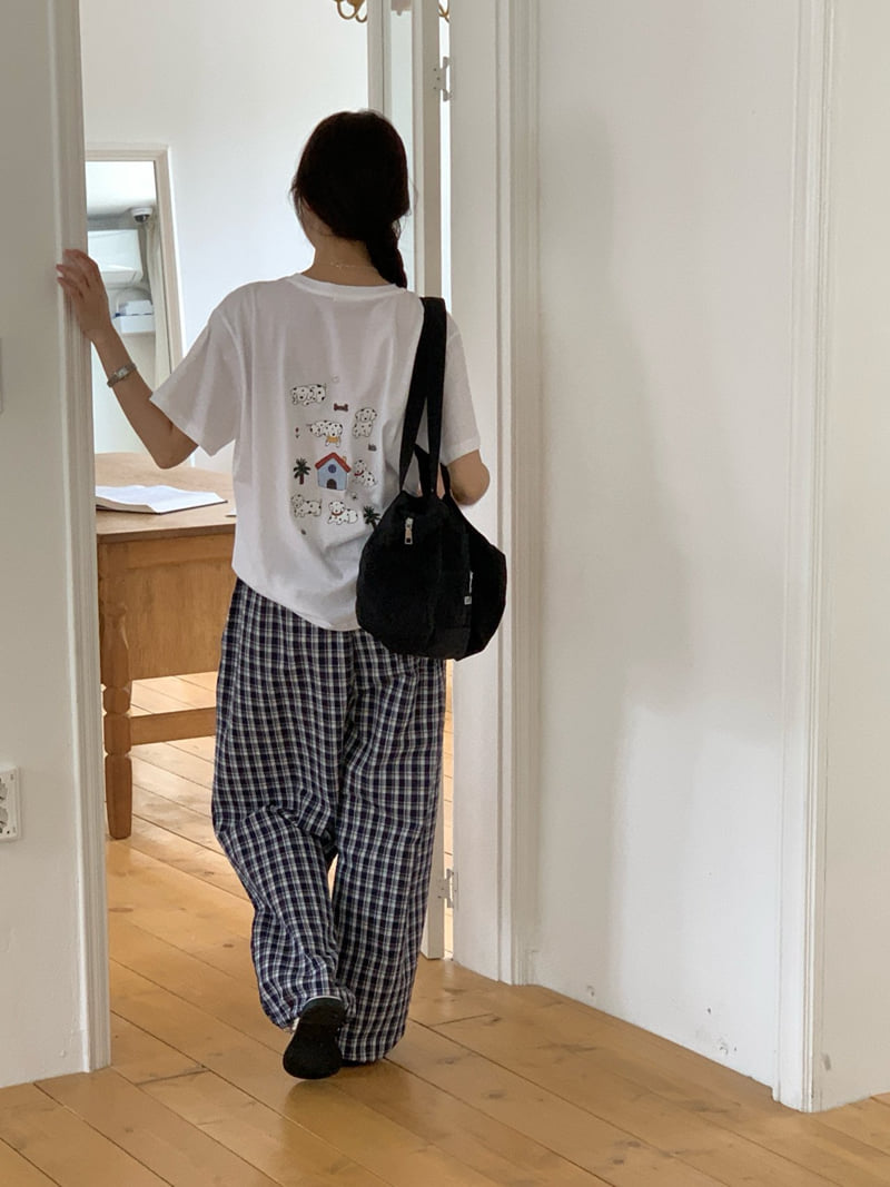 Osense - Korean Women Fashion - #womensfashion - Cube Check Two-Way Pants - 10