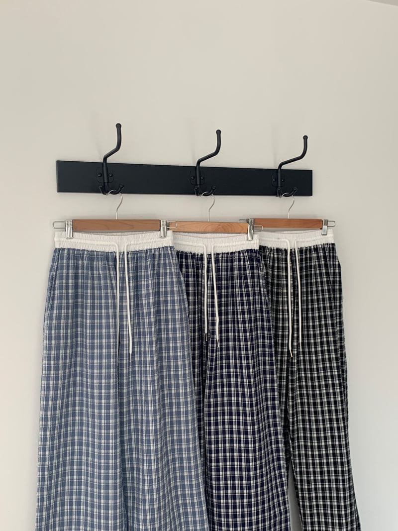 Osense - Korean Women Fashion - #womensfashion - Cube Check Two-Way Pants - 12