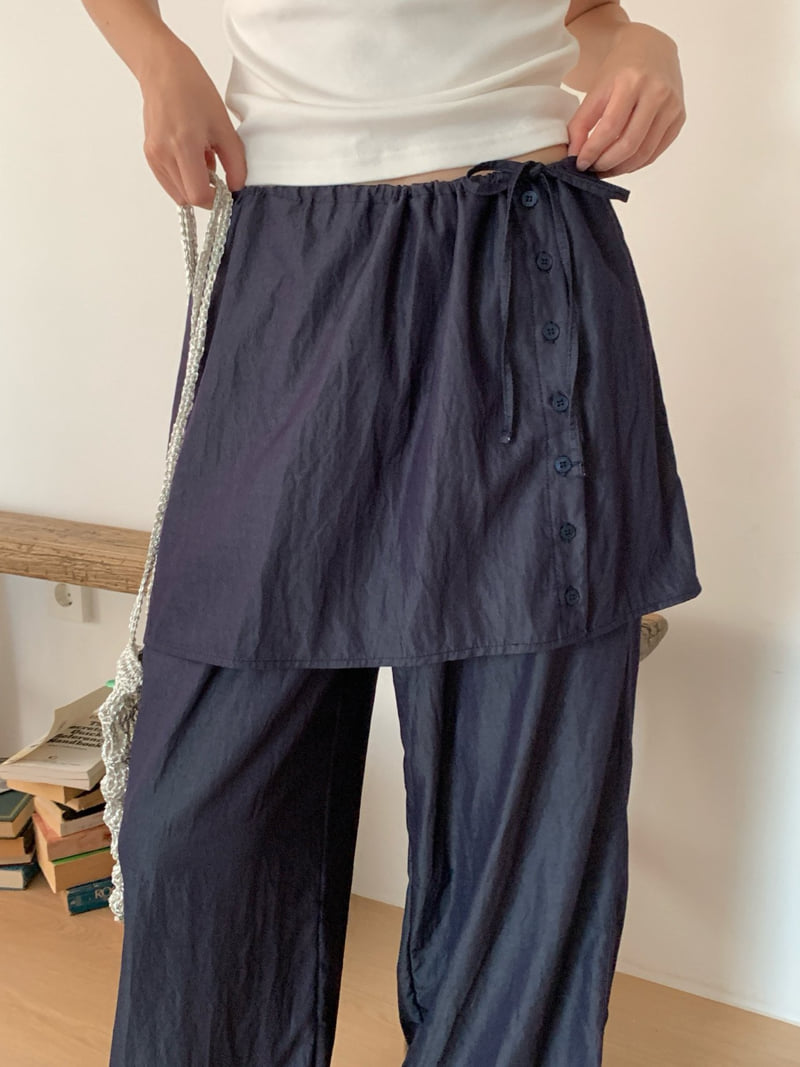 Osense - Korean Women Fashion - #womensfashion - Pairing Wrap Skirt - 7