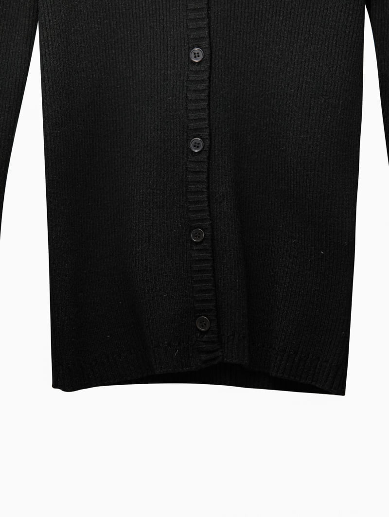 Paper Moon - Korean Women Fashion - #momslook - Ribbed Button Knit Cardigan - 11