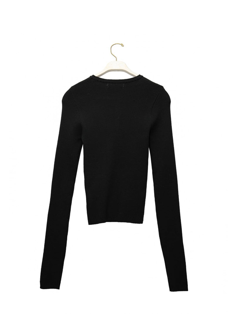 Paper Moon - Korean Women Fashion - #momslook - Ribbed Button Knit Cardigan - 7