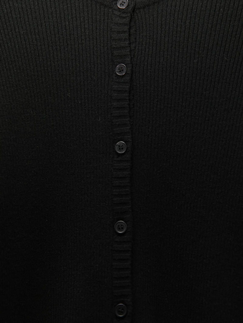 Paper Moon - Korean Women Fashion - #momslook - Ribbed Button Knit Cardigan - 9