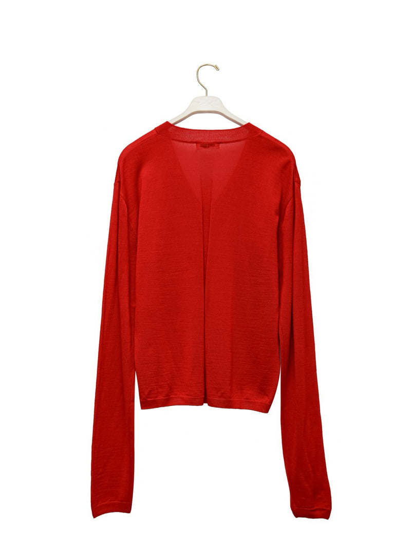 Paper Moon - Korean Women Fashion - #momslook - Wool-Silk V-Neck Knit - 6