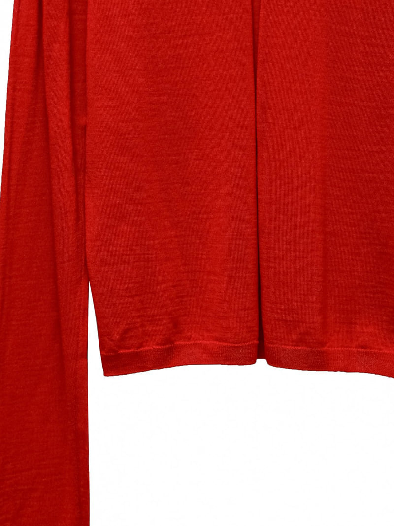 Paper Moon - Korean Women Fashion - #pursuepretty - Wool-Silk V-Neck Knit - 11
