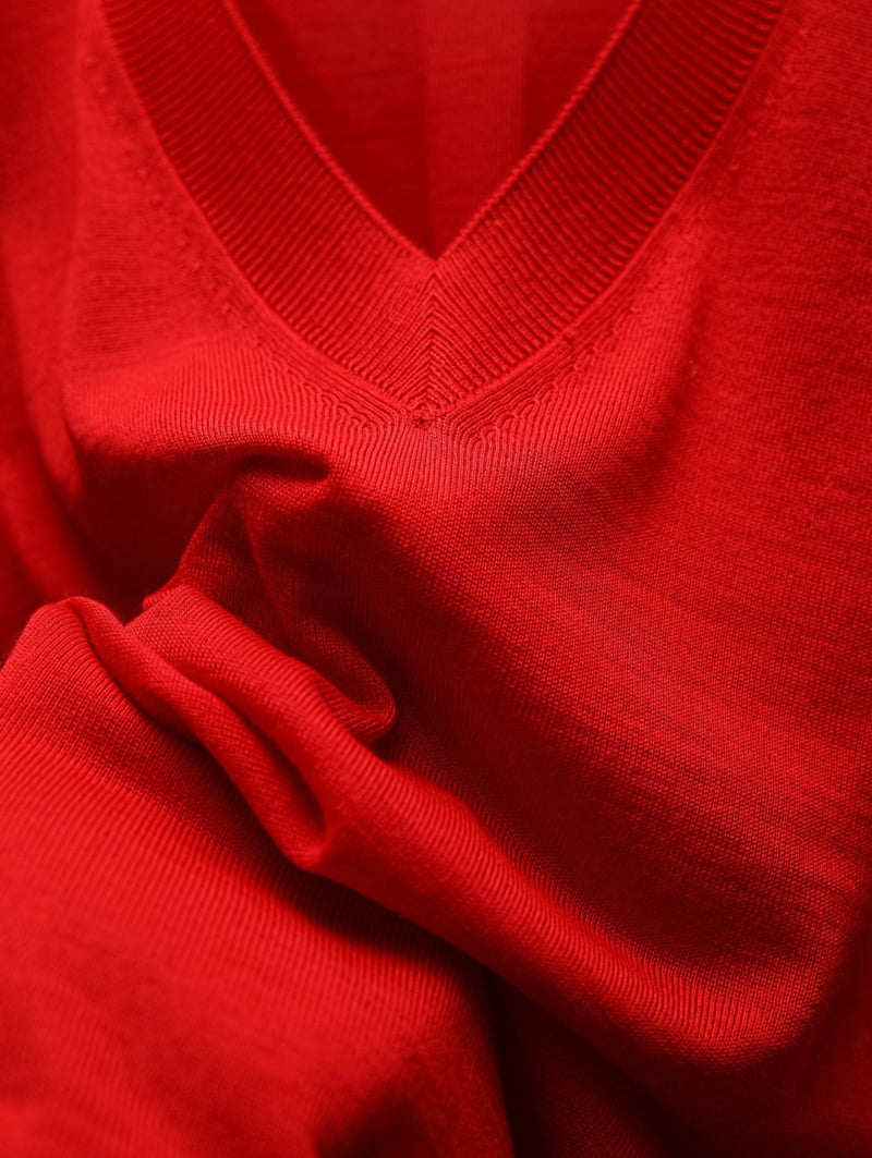 Paper Moon - Korean Women Fashion - #vintagekidsstyle - Wool-Silk V-Neck Knit - 10