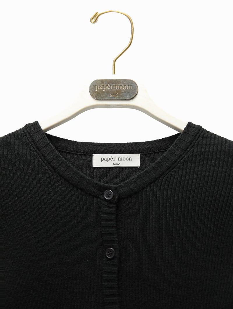 Paper Moon - Korean Women Fashion - #womensfashion - Ribbed Button Knit Cardigan - 8