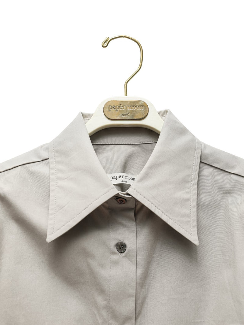 Paper Moon - Korean Women Fashion - #womensfashion - Round Cut Hem Detail Button-Down Shirt - 10