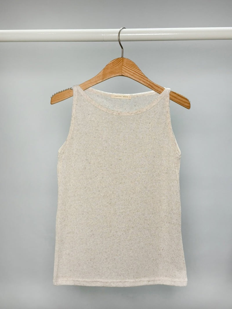 Pastel Deer - Korean Women Fashion - #momslook - Sugar Boat Neck Sleeveless - 5