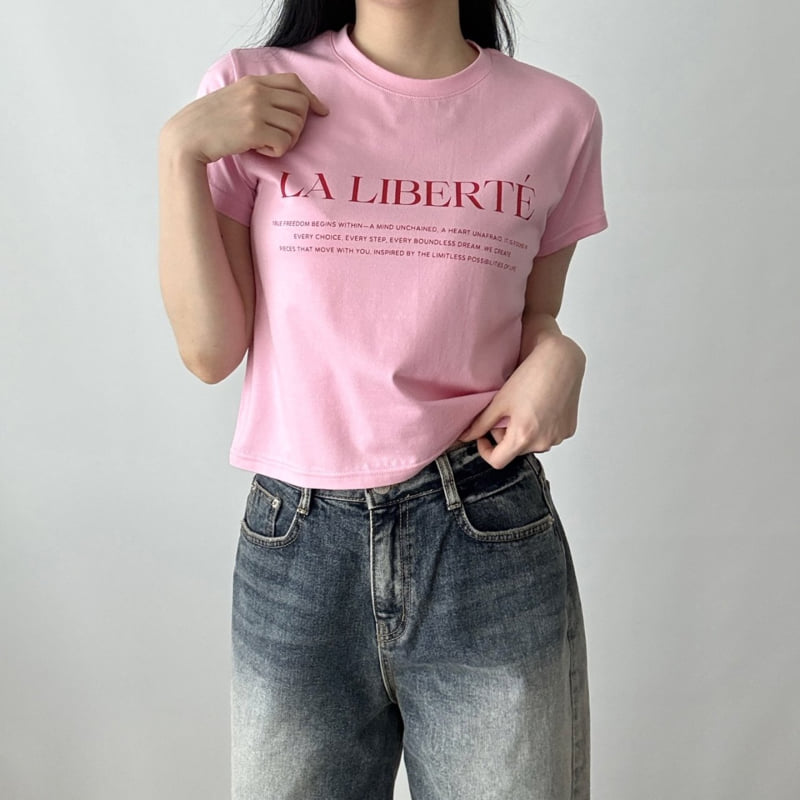 Pastel Deer - Korean Women Fashion - #momslook - Rivee Modal Crop Short Sleeve Tee - 3