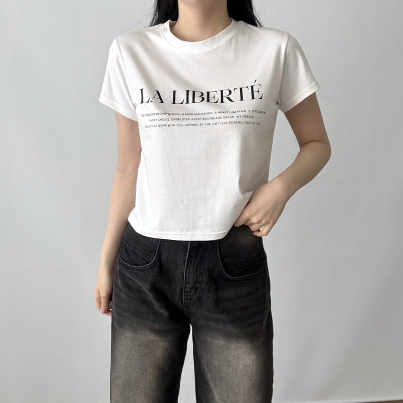 Pastel Deer - Korean Women Fashion - #momslook - Rivee Modal Crop Short Sleeve Tee - 5