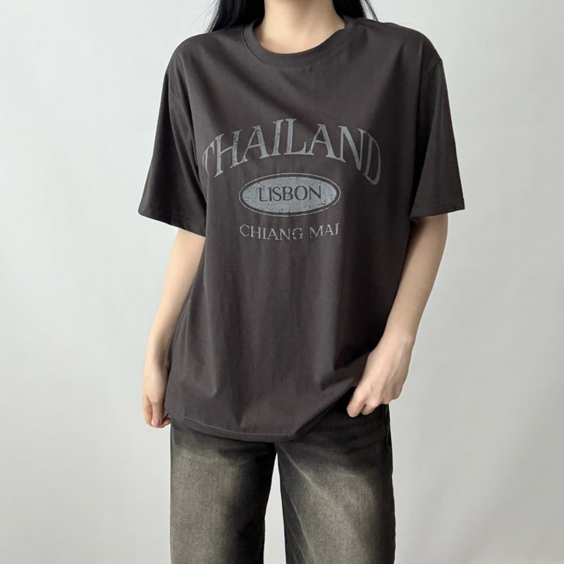 Pastel Deer - Korean Women Fashion - #momslook - Lisbon Box Short Sleeve Tee - 2