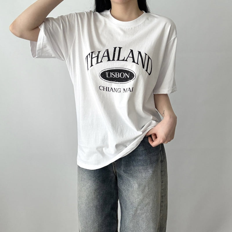 Pastel Deer - Korean Women Fashion - #womensfashion - Lisbon Box Short Sleeve Tee - 4
