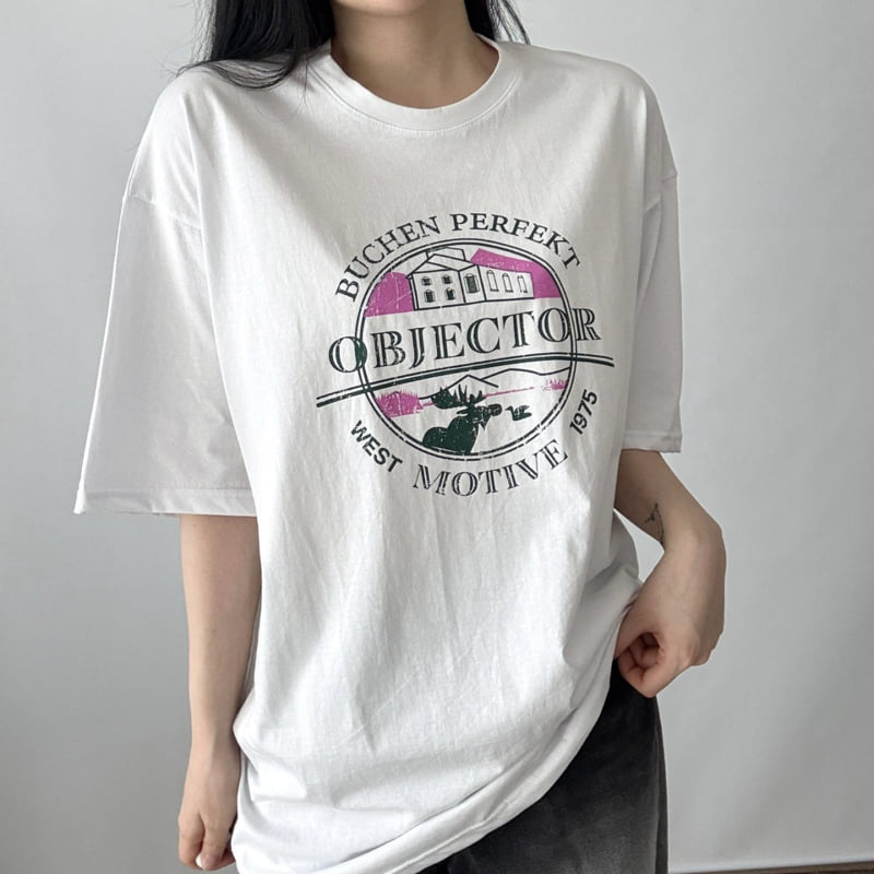 Pastel Deer - Korean Women Fashion - #momslook - Ove Box Short Sleeve Tee - 5