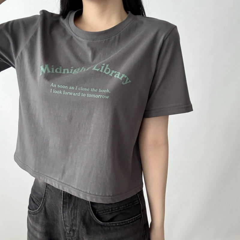 Pastel Deer - Korean Women Fashion - #momslook - Midnight Short Sleeve Tee