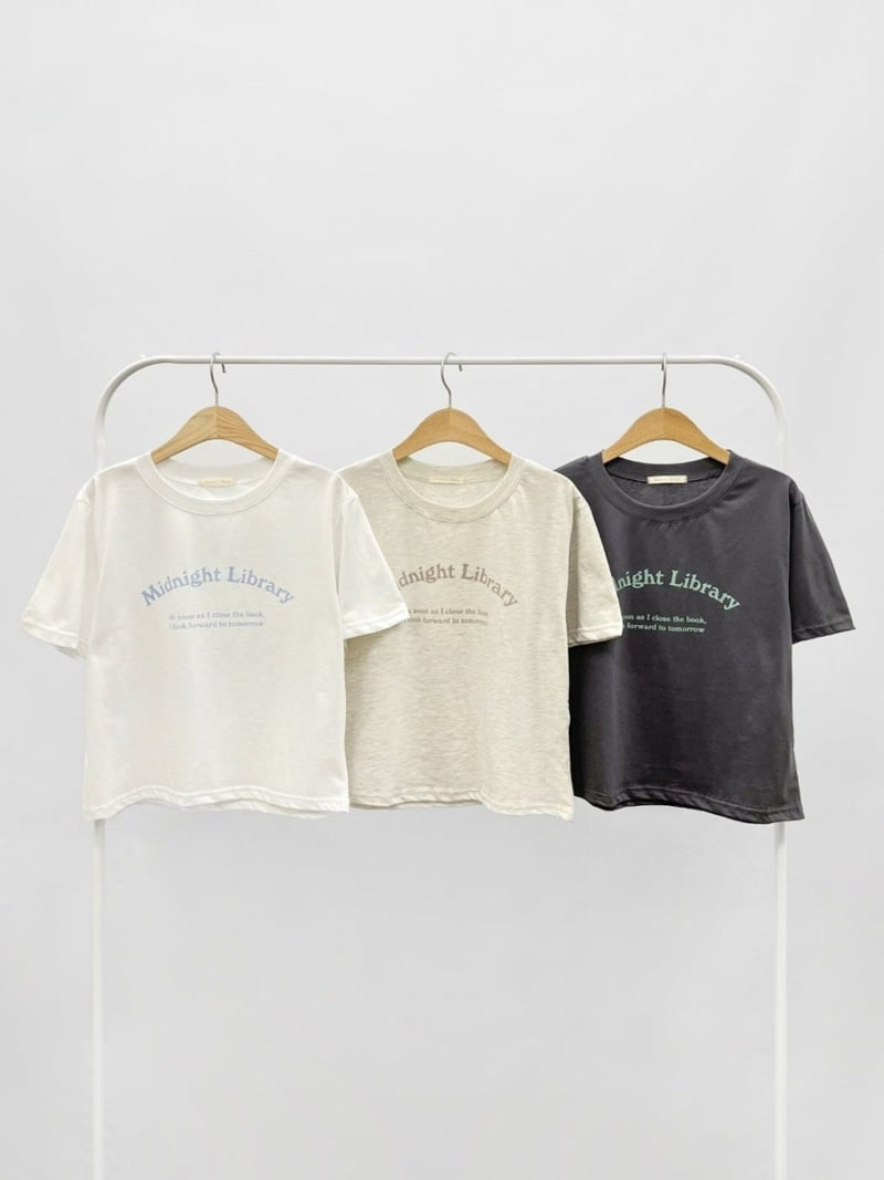 Pastel Deer - Korean Women Fashion - #momslook - Midnight Short Sleeve Tee - 5