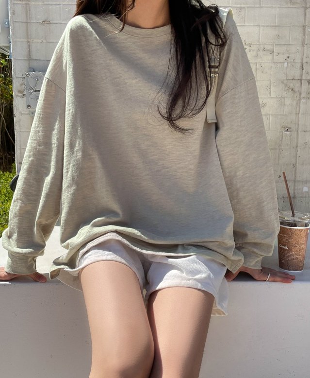 Pastel Deer - Korean Women Fashion - #momslook - Slub Ribbed Long Sleeve Tee - 3