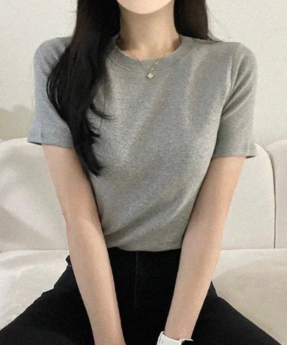 Pastel Deer - Korean Women Fashion - #momslook - Pudding Short Sleeve Tee - 7