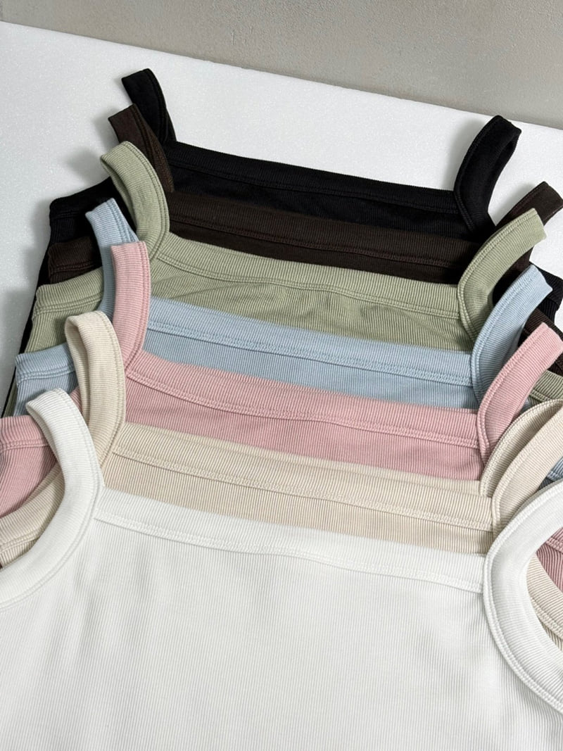 Pastel Deer - Korean Women Fashion - #momslook - Kiko Ribbed Sleeveless - 2
