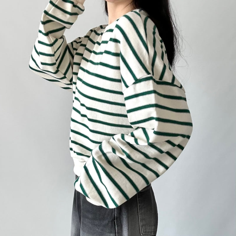 Multi Stripe Sweatshirt by Pastel Deer for Women - view 4
