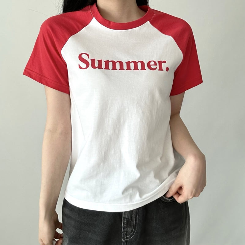 Pastel Deer - Korean Women Fashion - #restrostyle - Summer Raglan Short Sleeve Tee - 6