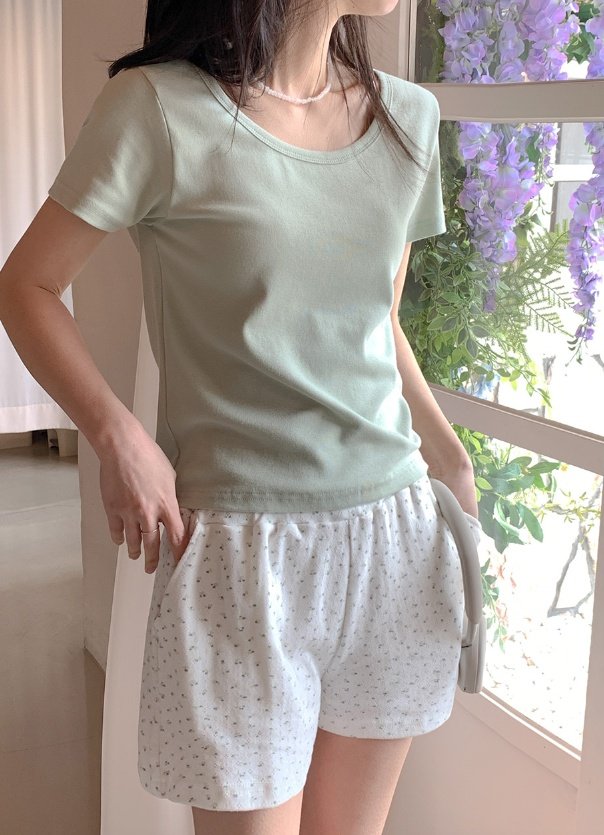 Pastel Deer - Korean Women Fashion - #shopsmall - Awesome Modal Short Sleeve Tee - 3