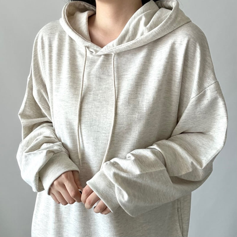 Pastel Deer - Korean Women Fashion - #shopsmall - Basic Slit Hoodie One-piece - 5
