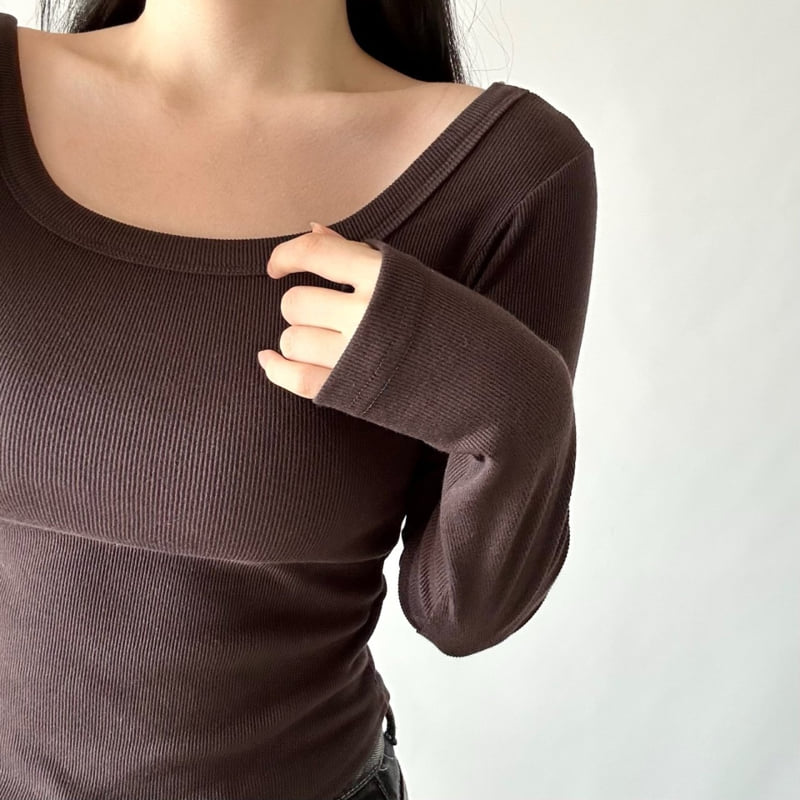 Pastel Deer - Korean Women Fashion - #shopsmall - Hug Square Long Sleeve Tee - 2