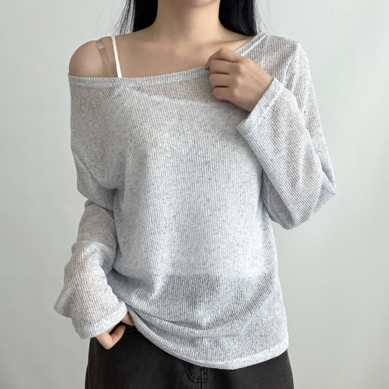 Pastel Deer - Korean Women Fashion - #thatsdarling - Linen Boat Neck Long Sleeve Tee - 5