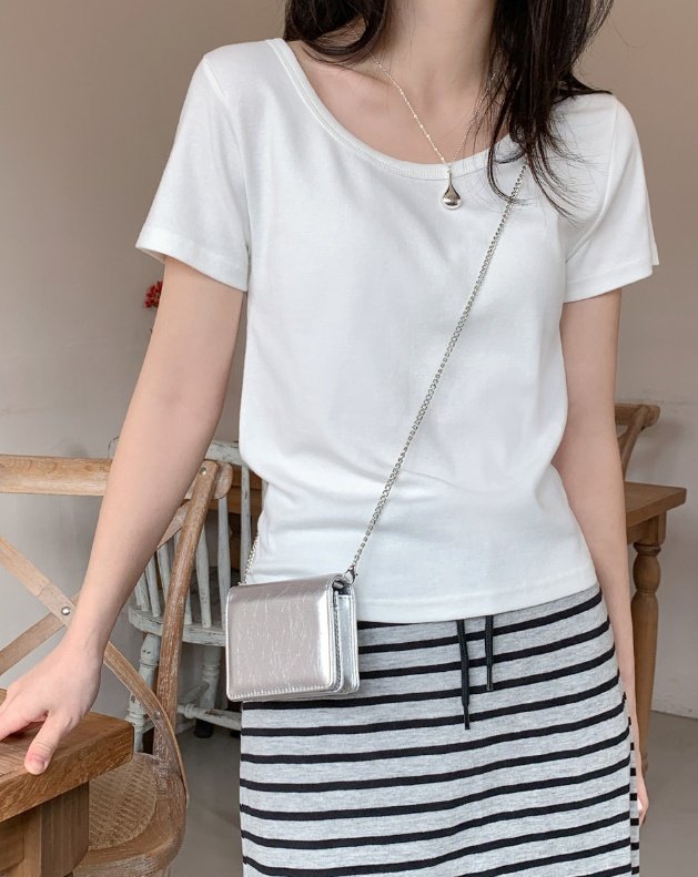 Pastel Deer - Korean Women Fashion - #shopsmall - Awesome Modal Short Sleeve Tee - 4