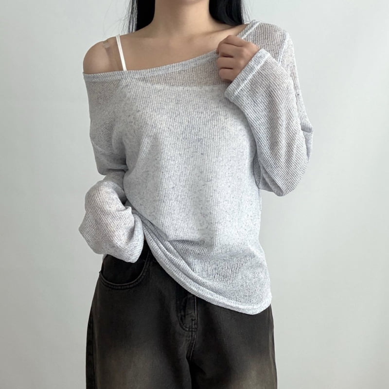 Pastel Deer - Korean Women Fashion - #thelittlethings - Linen Boat Neck Long Sleeve Tee - 6