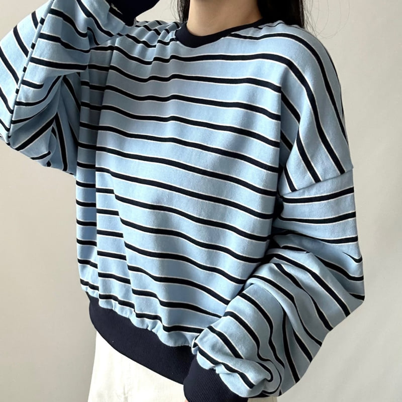 Multi Stripe Sweatshirt by Pastel Deer for Women - view 2