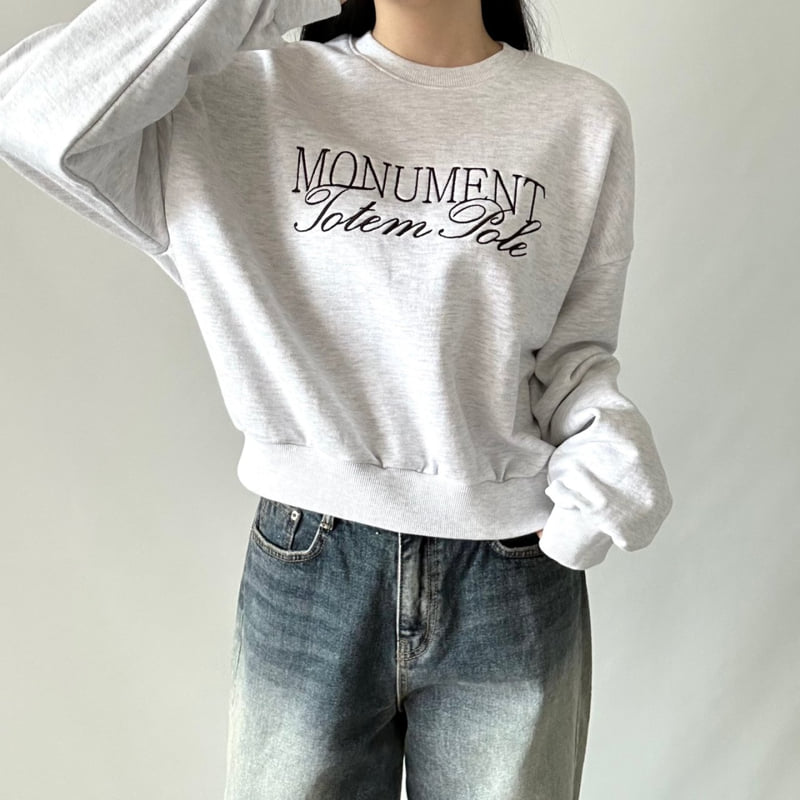 Monu Crop Sweatshirt by Pastel Deer for Women - view 1